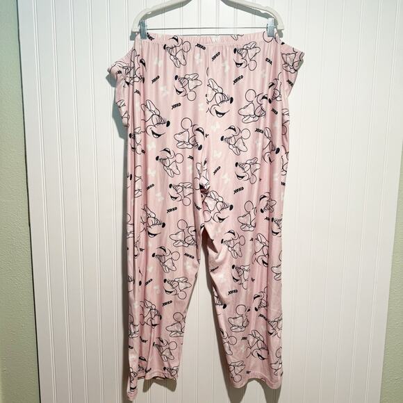 Disney Parks Pink Minnie Mouse Pajama Set Plus Size 3X - Picture 9 of 9